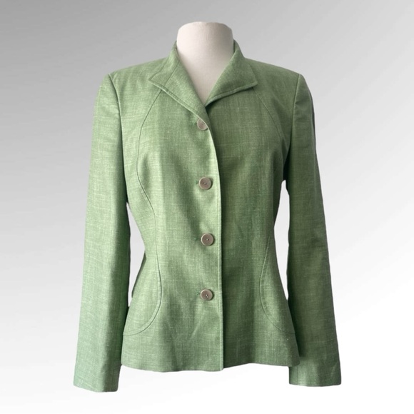 Zanella Jackets & Blazers - ZANELLA PLATINUM LORO PIANA FABRIC JACKET Size 8